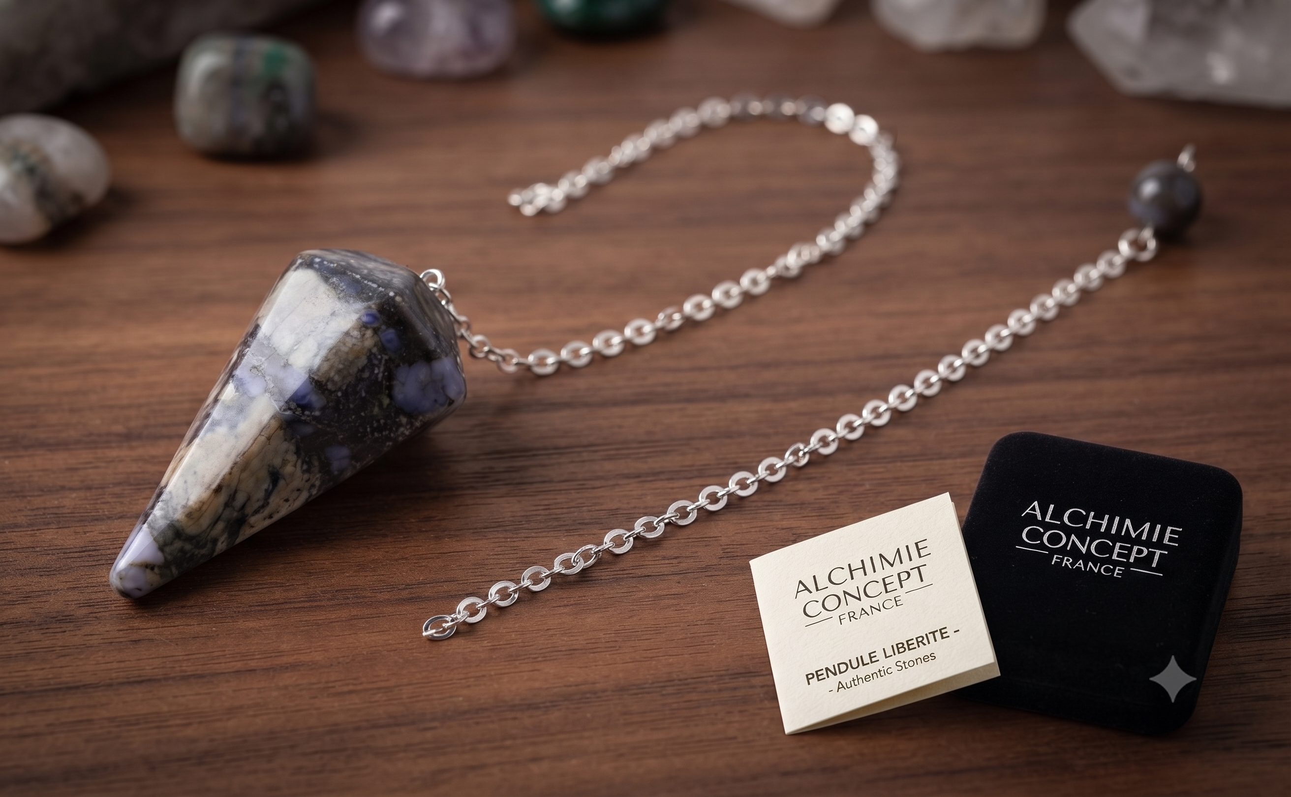 ✨ Pendule Divinatoire Conique Libérite 3,5 cm – Radiesthésie & Liberté Intérieure