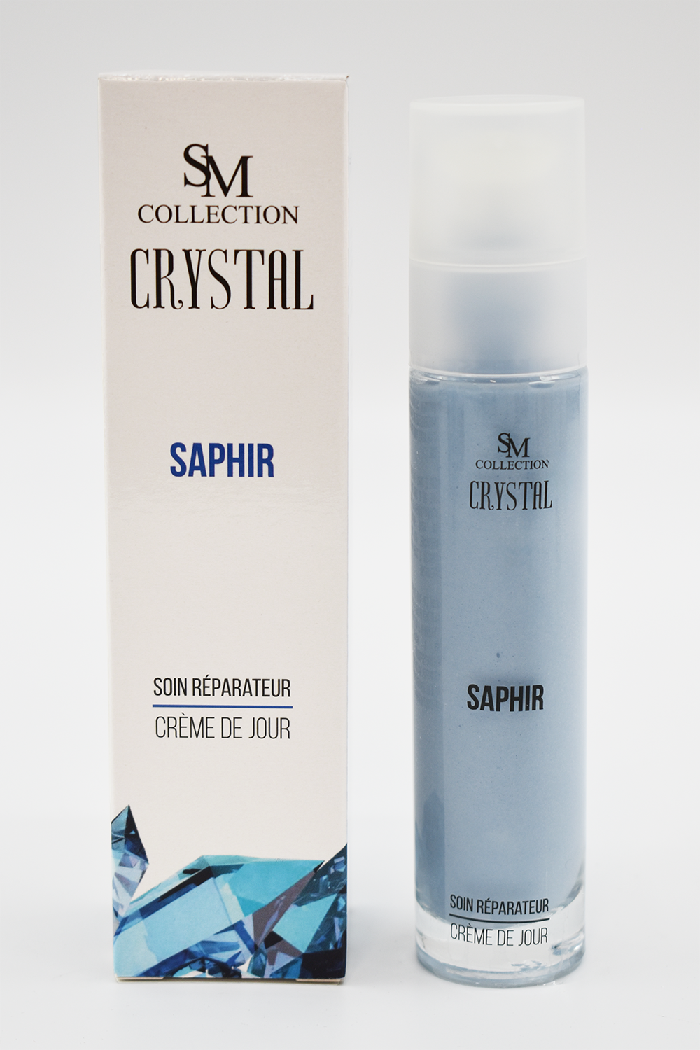 Crème de Jour Poudre de Saphir 100% Naturelle – Revitalisante, Purifiante & Fermeté pour Peaux Mixtes & Matures
