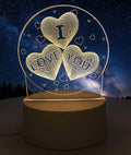 Veilleuse USB "I Love You" 12cm — Lumière Jaune Romantique | Cadeau Saint-Valentin & Anniversaire Amour