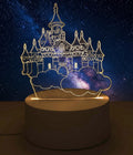 Veilleuse USB Château Disney 12cm – Lumière Magique pour Chambre Enfant