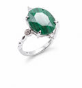 ✨ Bague Argent 925 Malachite Ovale Impérial – Pierre Unique | Poinçon Garanti