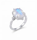 ✨ Bague Argent 925 Pierre de Lune Ovale Impérial – Pierre Unique | Poinçon Garanti