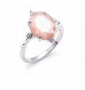 ✨ Bague Argent 925 Pierre de Soleil Ovale Impérial – Pièce Unique | Poinçon Garanti