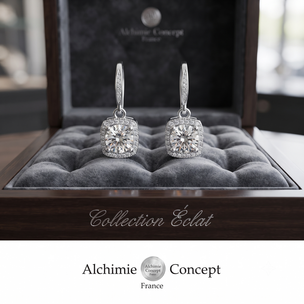Boucles d'Oreilles Miryam – Argent 925 & Zirconium | Éclat Sublime, Chic & Sophistication Exclusive