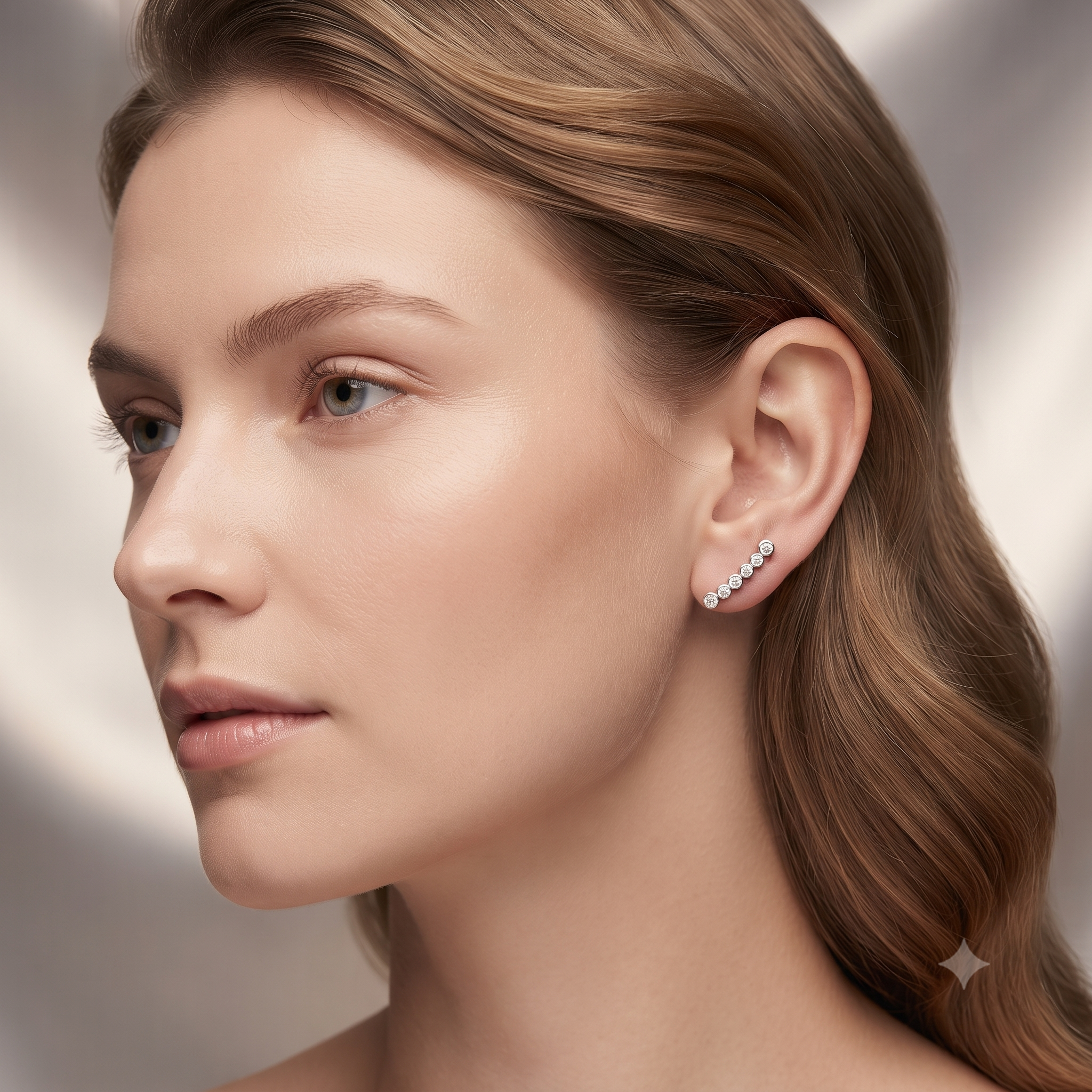Boucles d'Oreilles Argent 925 Emma | Zirconium | Certifiées Poinçon | Bijou d'Art Femme Exclusif