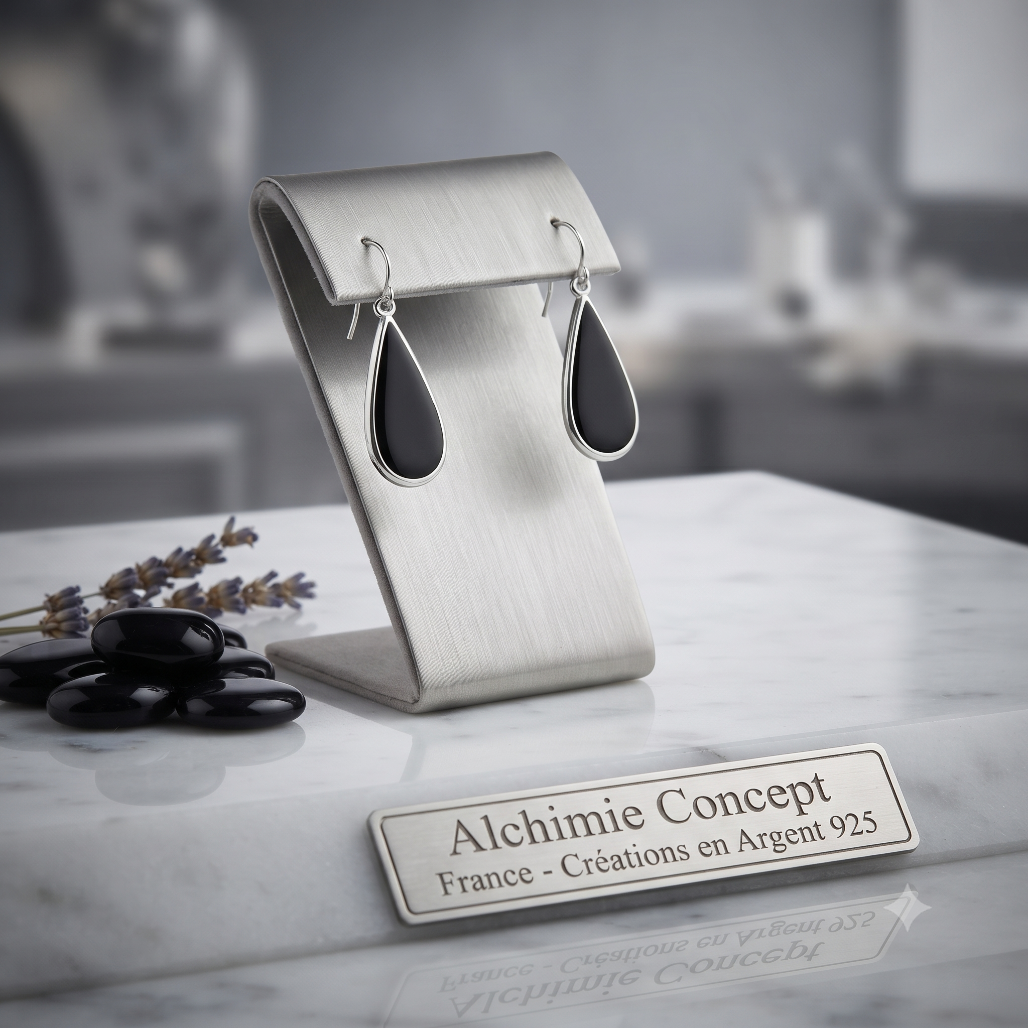 Boucles d'Oreilles Argent 925 Lina | Zirconium | Certifiées Poinçon | Tombantes Exquises Femme Luxe
