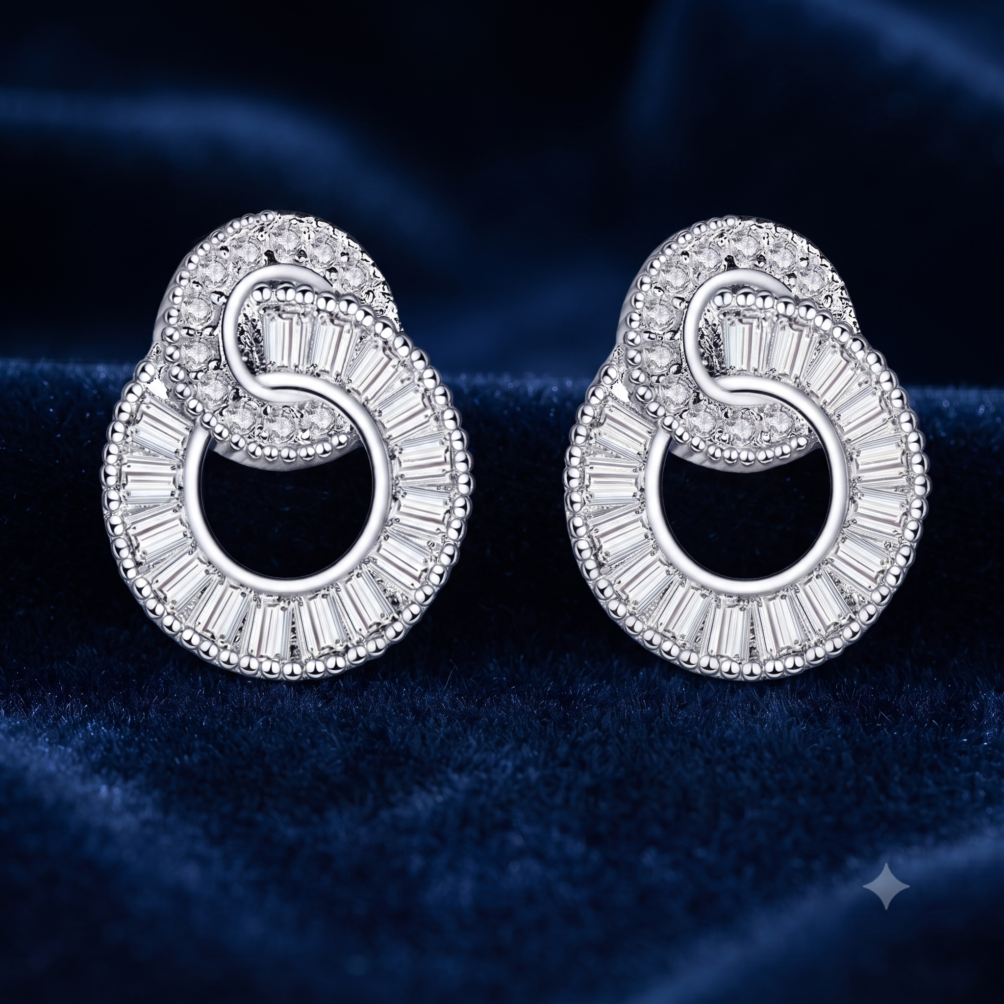 Boucles d'Oreilles Argent 925 Alma | Zirconium | Certifiées Poinçon | Bijou Femme Incontournable