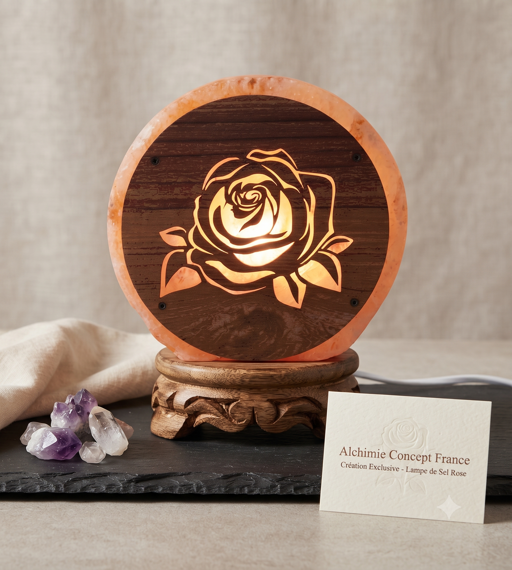 ✨ Lampe de Sel Rose 5 kg – Cristal Himalaya 100 % Naturel | Lumière Apaisante & Bien-être