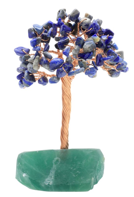 Arbre du Bonheur Lapis Lazuli – Base Fluorite 14 cm