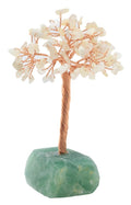 Arbre du Bonheur Pierre de Lune – Base Fluorite 14 cm