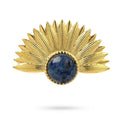 Bague Femme Fleur Lapis Lazuli | Acier Inoxydable 316L