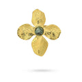 Bague Fleur – Acier Inoxydable & Jaspe Pierre Naturelle Femme