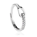 Bague Solitaire Maguy – Argent 925 | Élégance Intemporelle