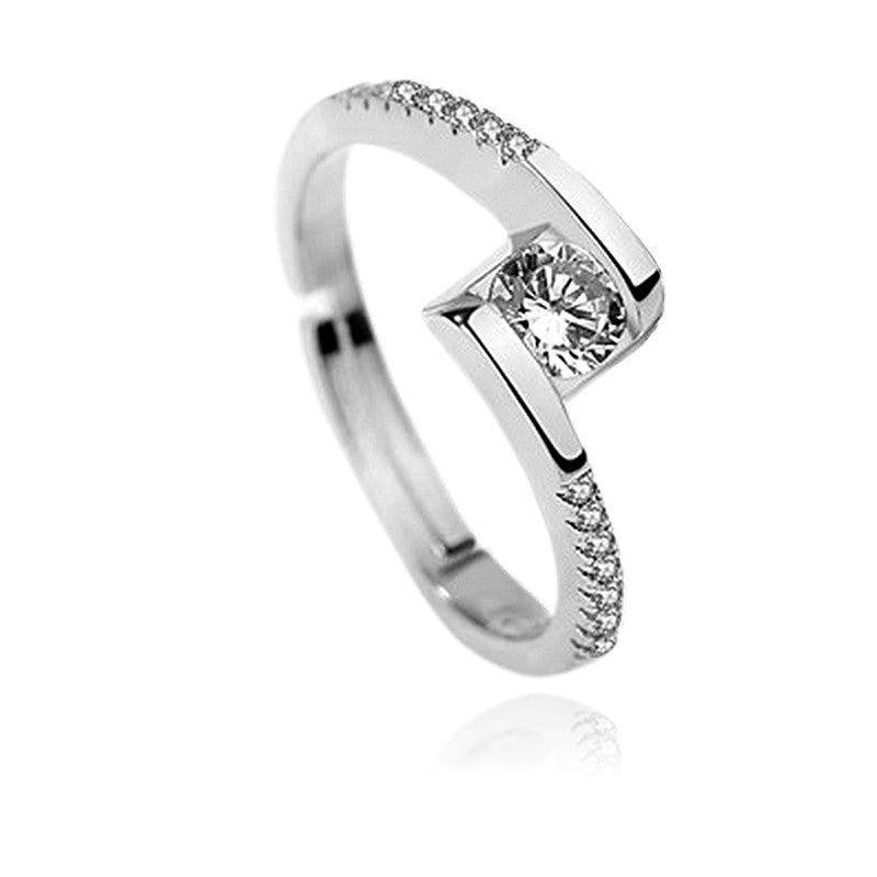 Bague Solitaire Celina — Argent 925 | Éclat & Élégance Intemporelle