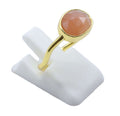 Bague Argent 925 Pierre de Soleil Design - Plaquée Or