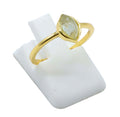 Bague Argent 925 Labradorite Marquise - Plaquée Or