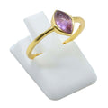 Bague Argent 925 Améthyste Marquise - Plaquée Or