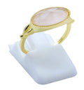 Bague Argent 925 Quartz Rose Ovale - Plaquée Or