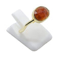 Bague Argent 925 Grenat Design - Plaquée Or