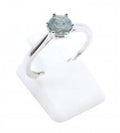 Bague Argent 925 'Rond Sublime' - Agate Mousse - Taille Réglable