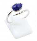 Bague Argent 925 'Serpent Argenté' - Lapis Lazuli - Taille Réglable