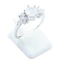 Bague Argent 925 'Flocon d'Argent' - Pierre de Lune - Taille Réglable