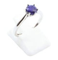 Bague Argent 925 'Rond Sublime' - Lapis Lazuli - Taille Réglable