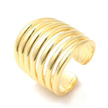 Bague Manchette Dorée Réglable – Plaquage Or 1 Micron