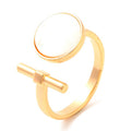 Bague Dorée Coquillage Réglable – Plaquage Or 1 Micron