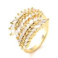 Bague Dorée Épi de Blé – Réglable | Plaquage Or 1 Micron