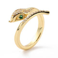 Bague Dorée Serpent – Réglable | Plaquage Or 1 Micron