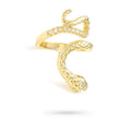 Bague Femme Réglable Serpent Zirconiums – Plaqué Or 1 Micron