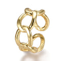 Bague Dorée Maille Chaîne – Réglable | Plaquage Or 1 Micron