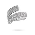 Bague Femme Réglable Zirconiums Sertis – Dorée Rhodiée