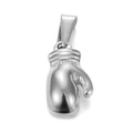 Pendentif Gant de Boxe Argenté | Acier Inoxydable 316 – Rock & Biker