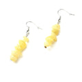 Boucles d'oreilles Perles de Jade Citron Pierre Naturelle – Acier Inoxydable 316