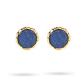 Boucles d'oreilles tombantes Monique – Acier inoxydable & Cordérite naturelle