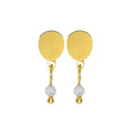 Boucles d'oreilles Tombantes Howlite Pierre Naturelle – Acier Inoxydable 316