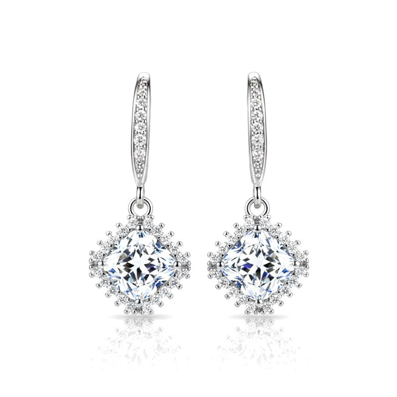 Boucles d'oreilles Diane – Argent 925 & Zirconiums Scintillants
