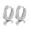 Créoles Femme Argent 925 – Zirconiums Sertis Étincelants