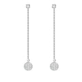 ✨ Boucles d'Oreilles Shamballa Virginie Argent 925 Poinçon Certifié | Zirconiums | Élégance Spirituelle