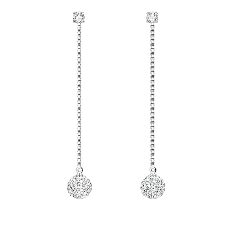 ✨ Boucles d'Oreilles Shamballa Virginie Argent 925 Poinçon Certifié | Zirconiums | Élégance Spirituelle
