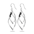 Boucles d'Oreilles Tombantes Blandine – Argent 925 & Zirconiums | Élégance Durable