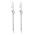 Boucles d'Oreilles Tombantes Benicia – Argent 925 & Zirconiums | Joaillerie Contemporaine