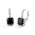 Boucles d'oreilles tombantes argent 925 – Modèle Inès-Marie | Créoles élégantes zirconiums