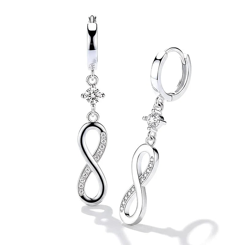 Boucles d'oreilles Lana – Infini Argent 925 & Zirconiums Sertis
