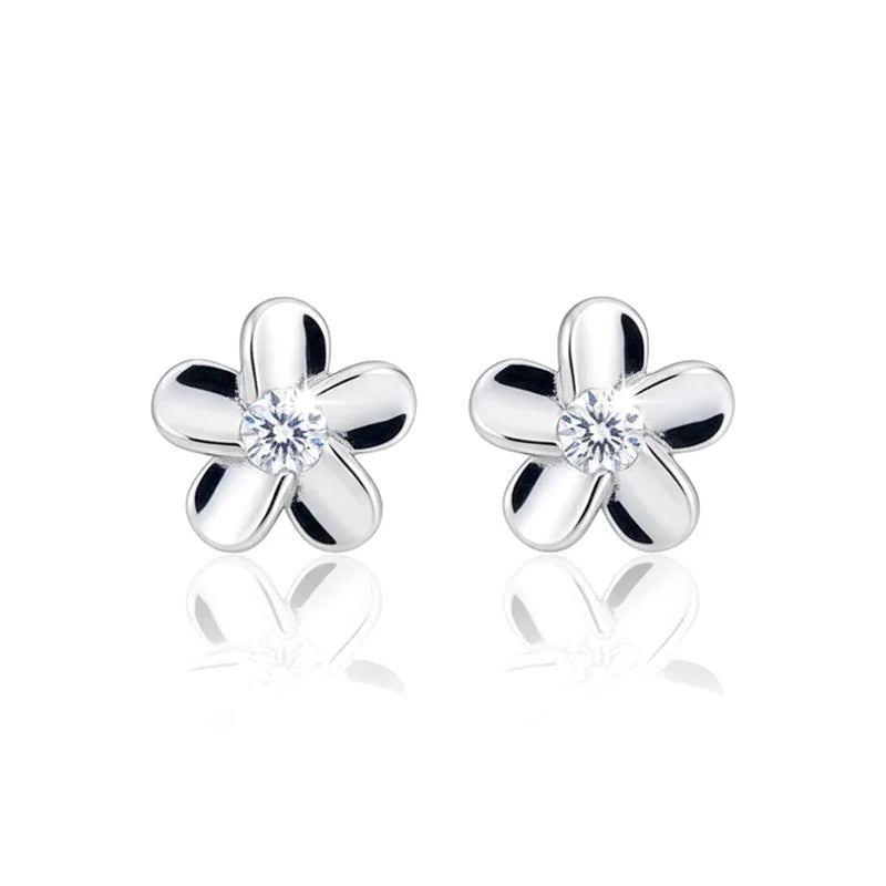 Boucles d'oreilles Bérénice – Argent 925 & Zirconium Blanc Cristallin