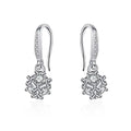 Boucles d'Oreilles Cube Zirconiums Sertis – Argent 925 Massif