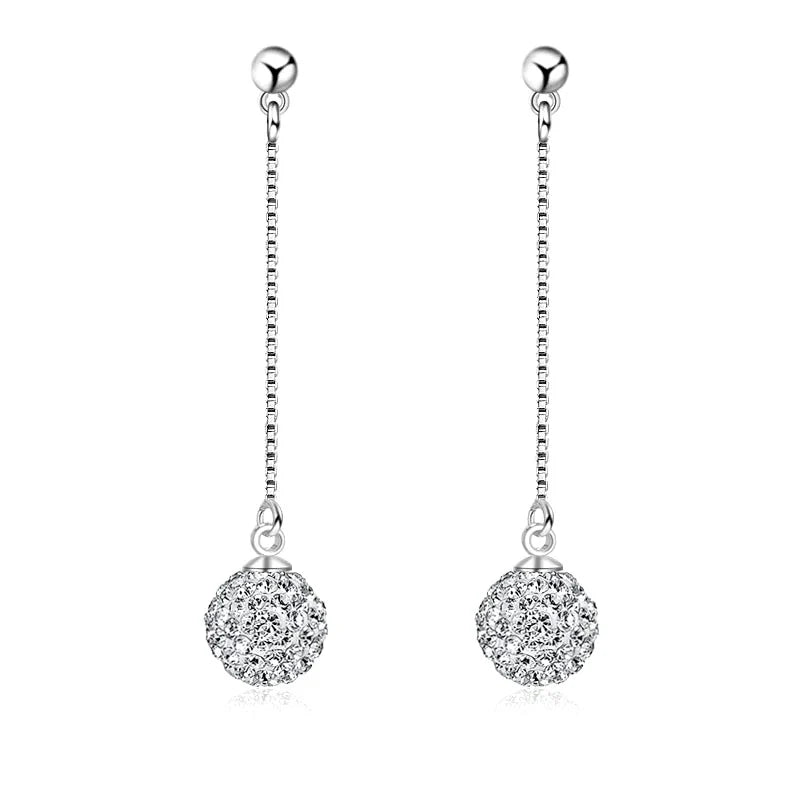 ✨ Boucles d'Oreilles Alix Argent 925 Poinçonné | Style Shamballa & Zirconiums Sertis