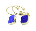 Boucles d'oreilles Argent 925 'Arche Doré' - Lapis Lazuli - Plaquées Or
